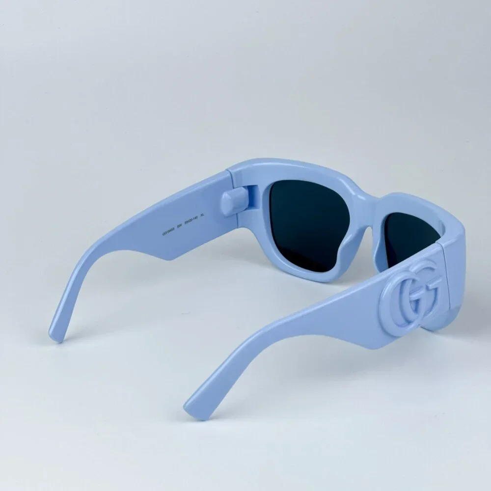 Gucci GG1545S 004 BRAND NEW Sunglasses Light Blue Women Square